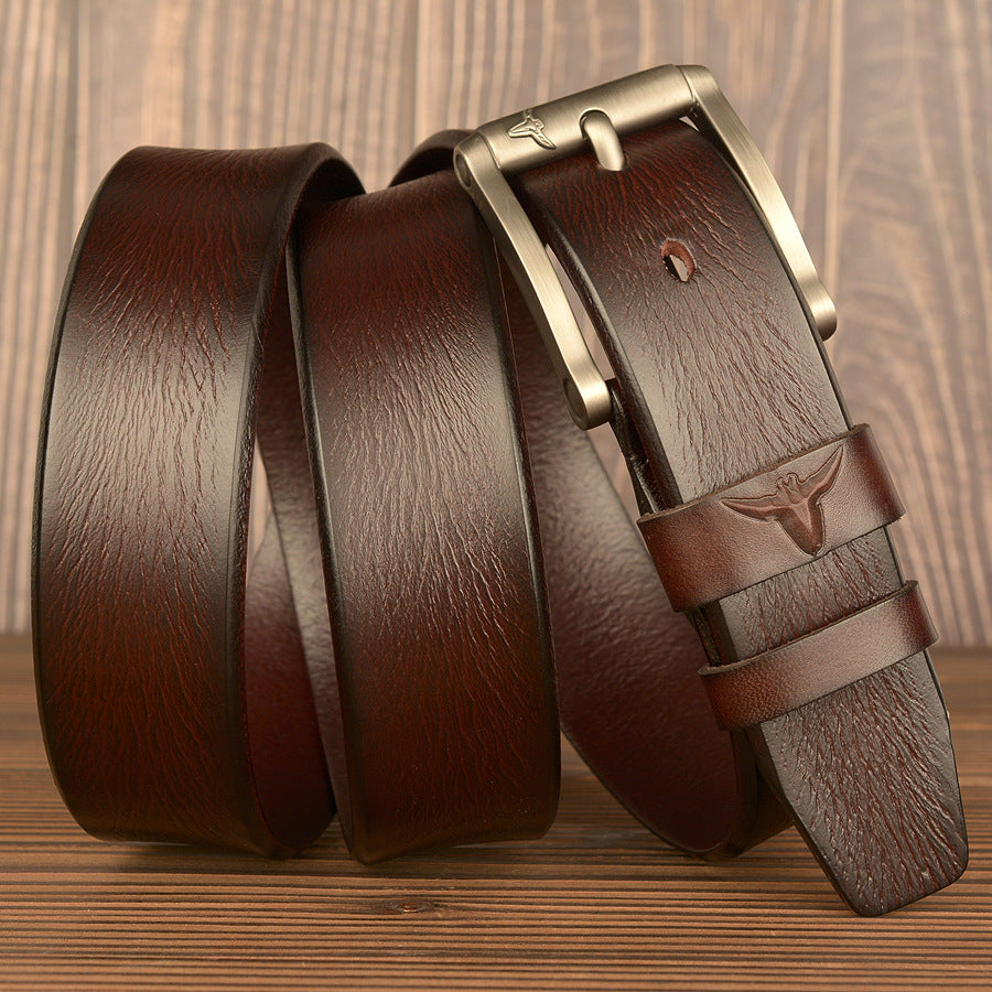 Premium Genuine Top Leather Non Stitched Mens Leather Belt for Work With Gifts Box| TCZK05