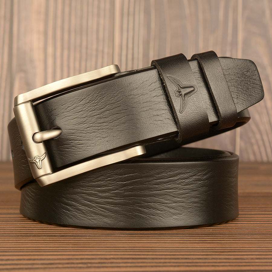 Premium Genuine Top Leather Non Stitched Mens Leather Belt for Work With Gifts Box| TCZK05