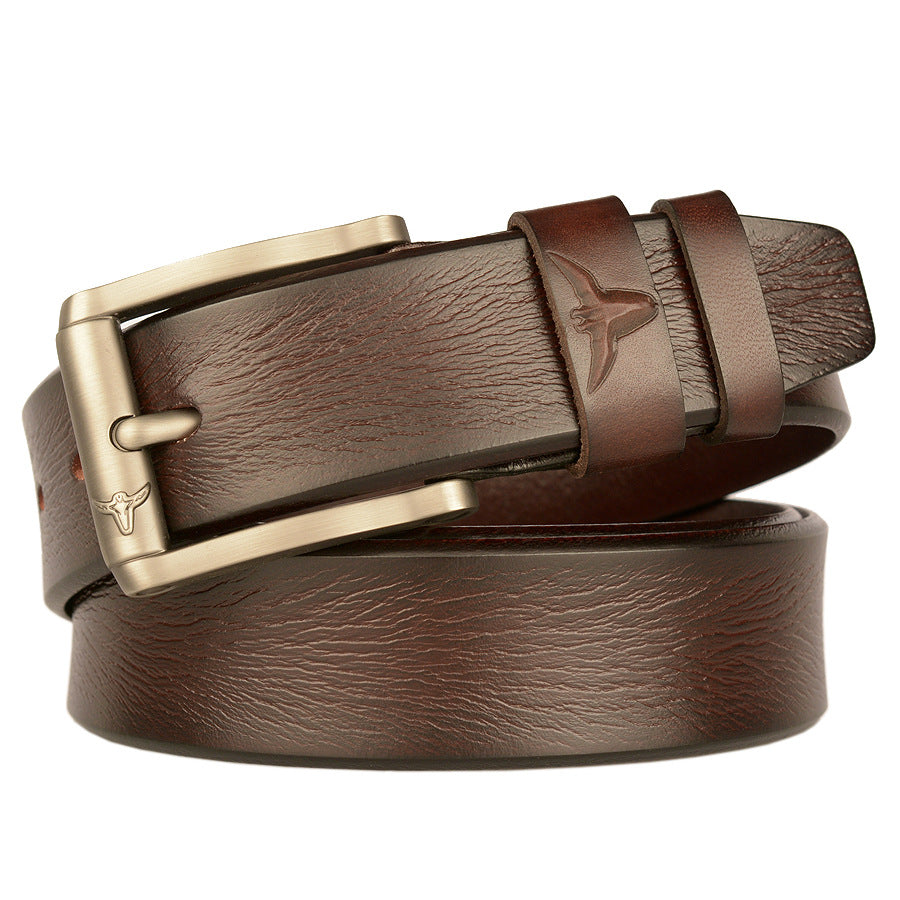 Premium Genuine Top Leather Non Stitched Mens Leather Belt for Work With Gifts Box| TCZK05