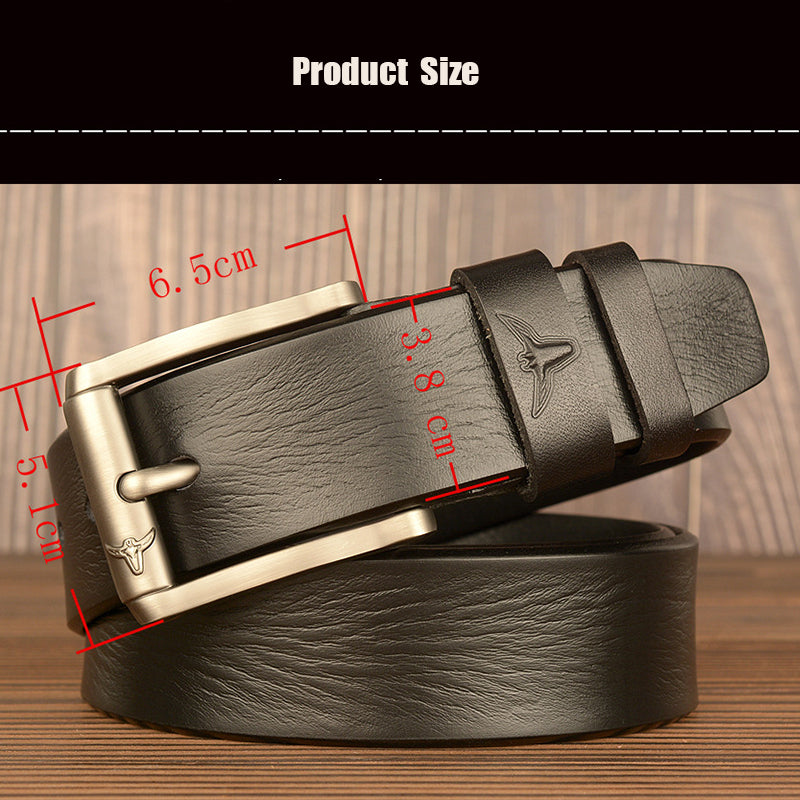 Premium Genuine Top Leather Non Stitched Mens Leather Belt for Work With Gifts Box| TCZK05