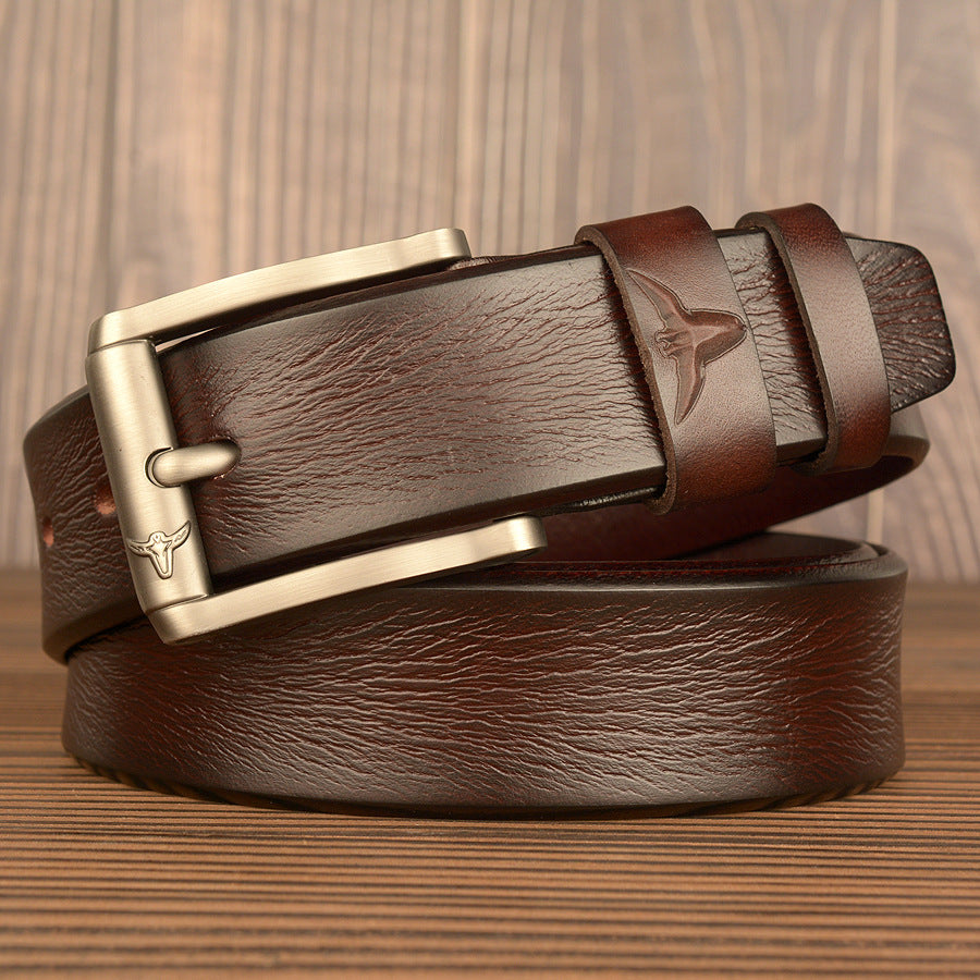 Premium Genuine Top Leather Non Stitched Mens Leather Belt for Work With Gifts Box| TCZK05