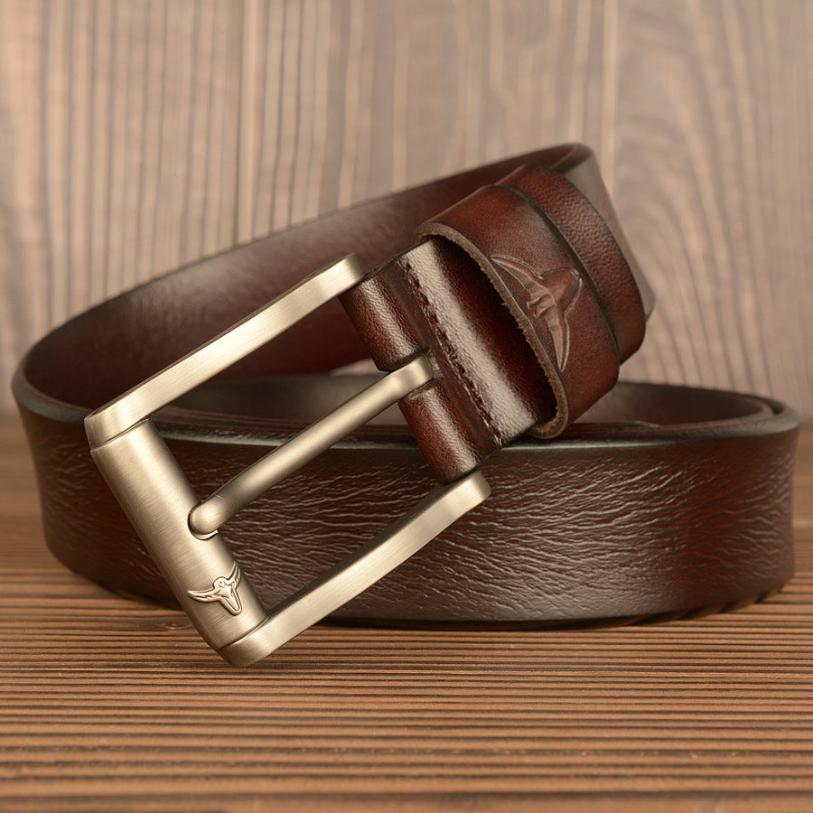 Premium Genuine Top Leather Non Stitched Mens Leather Belt for Work With Gifts Box| TCZK05