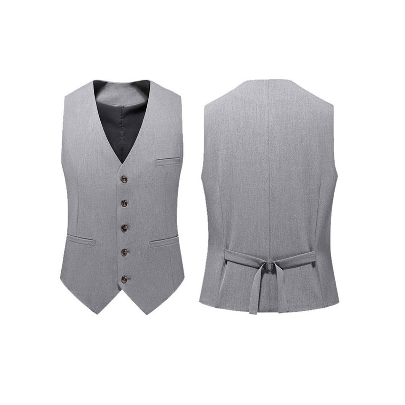 Abito da uomo di qualità premium, 3 pezzi, vestibilità slim fit, elegante, con un bottone | SJT218
