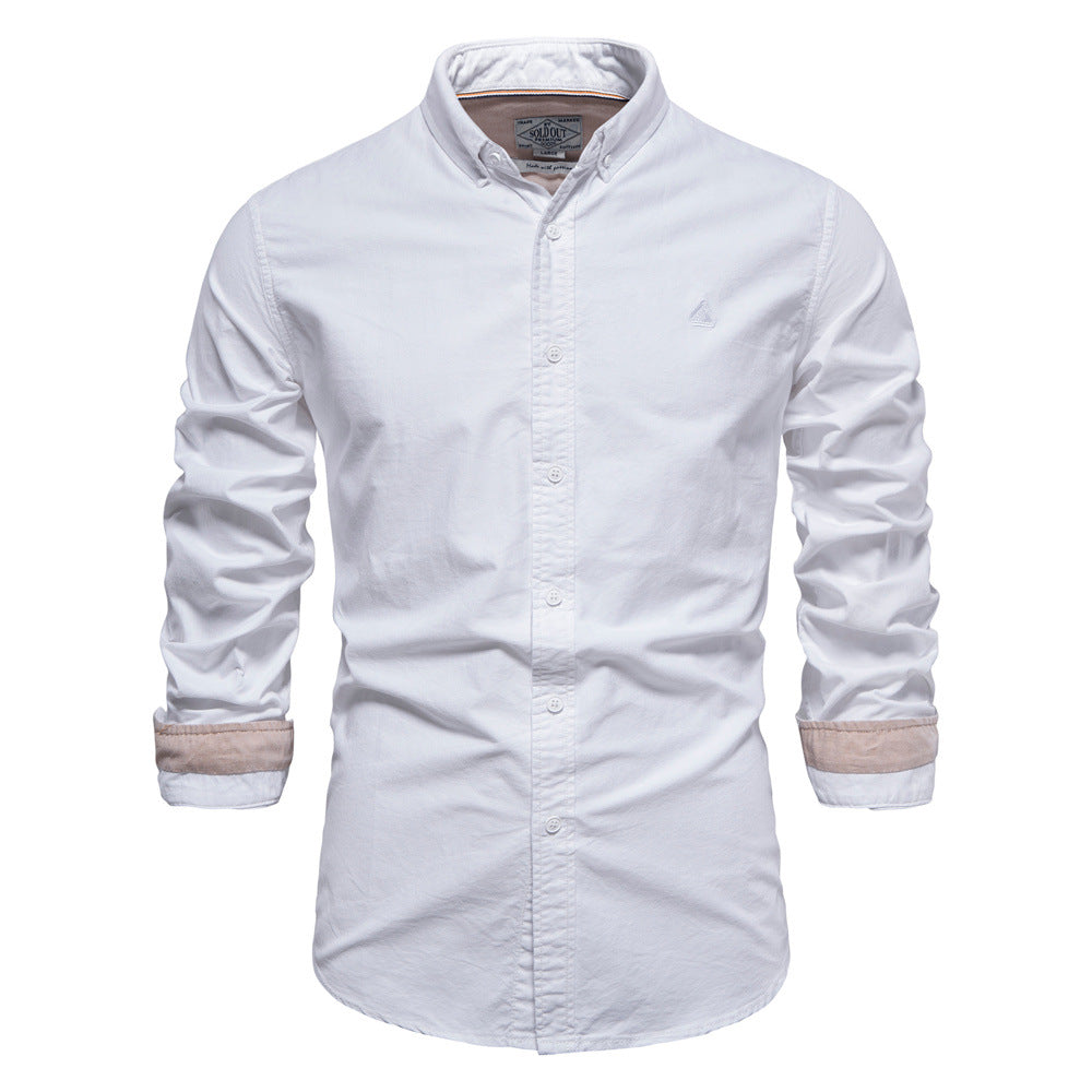 Chemise à manches longues pour homme, coupe slim, motif floral, à revers | SH696