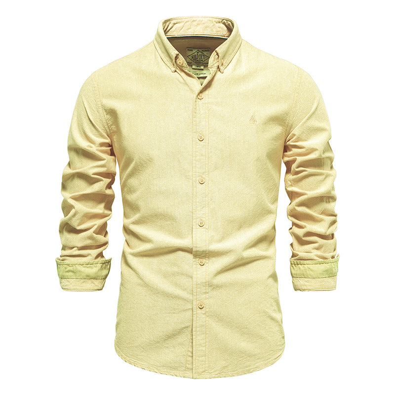 Chemise à manches longues pour homme, coupe slim, motif floral, à revers | SH696