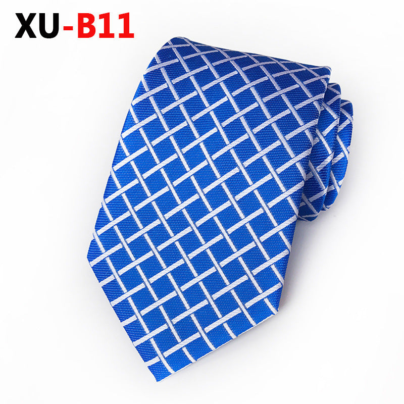 Men Ties Stripes Woven Silk Necktie For Formal Business Party | XU-B