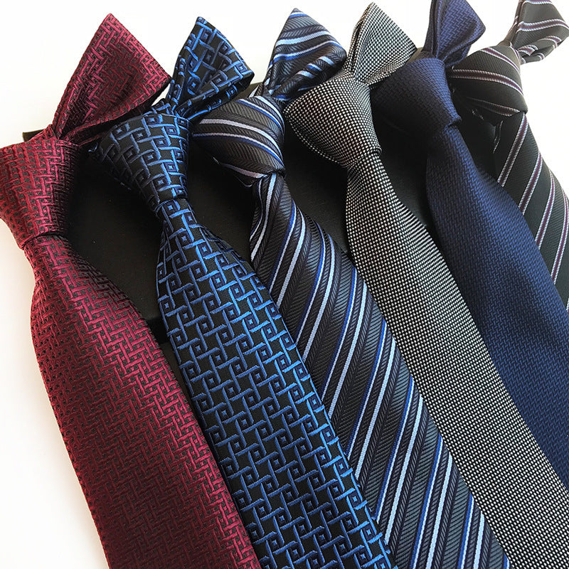 Men Ties Stripes Woven Silk Necktie For Formal Business Party | XU-B