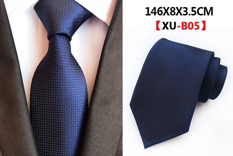 Men Ties Stripes Woven Silk Necktie For Formal Business Party | XU-B
