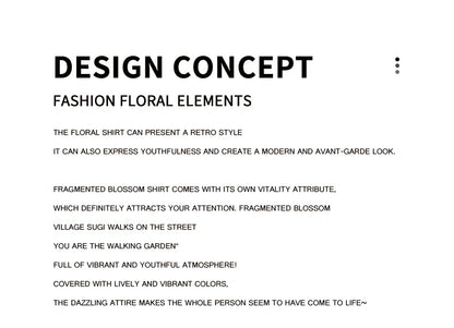 Men's Formal Classic Design Flower Print Button Up Shirt Business Dress Shirt | Q7