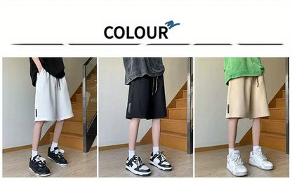 Men's Lightweight Waffle-Knit Lounge Shorts – Loose Fit Quick-Dry Athletic Shorts with Drawstring Waist for Summer | DK34