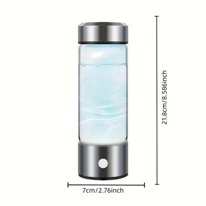 Hydrogen Water Bottle – USB Rechargeable & Portable with Stainless Steel Cap Transforms Regular Water into Hydrogen-Rich Hydration | TQ-08