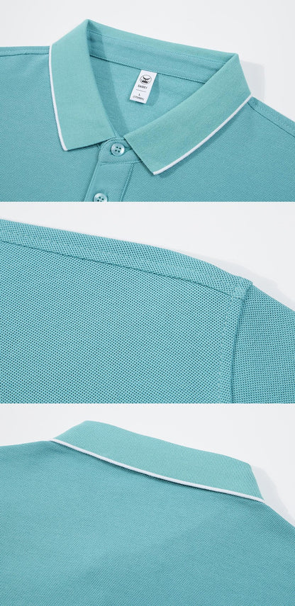 Polo da uomo in 100% cotone, a maniche corte, modello polo | JH-S6001 