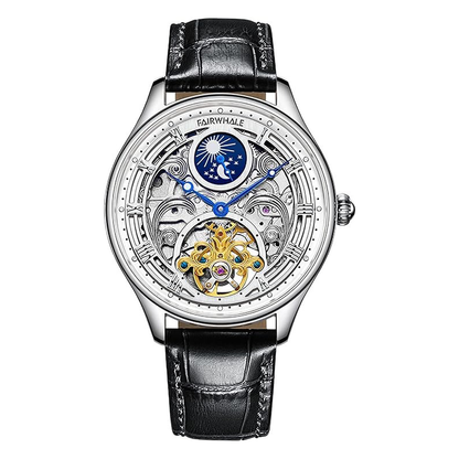 Orologio da polso automatico di lusso meccanico da uomo in acciaio inossidabile impermeabile | J117 