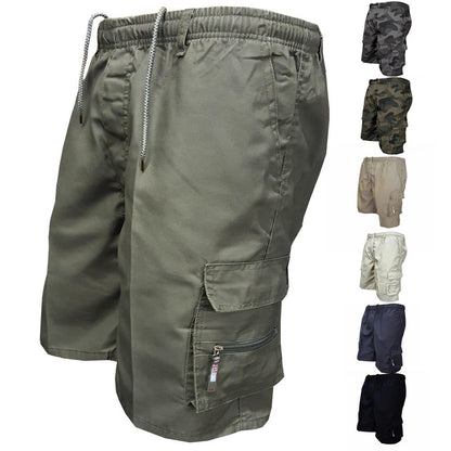 Nuovi pantaloncini cargo da combattimento con elastico in vita, pantaloni casual estivi | 316 