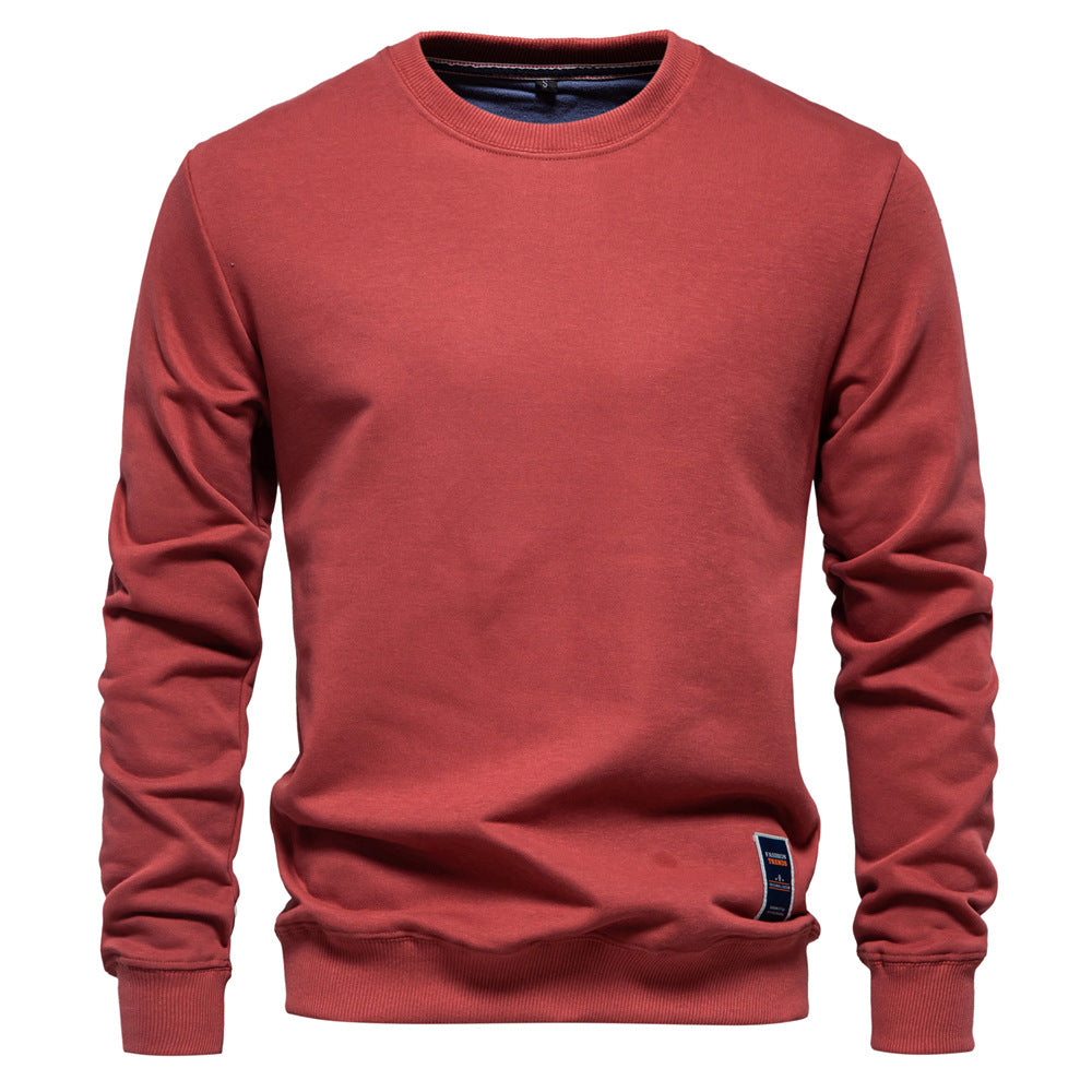 Winter Thickness Pullover O-Neck Solid Color Long Sleeve Warm Slim Sweater | HD156