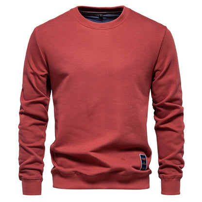 Winter Thickness Pullover O-Neck Solid Color Long Sleeve Warm Slim Sweater | HD156