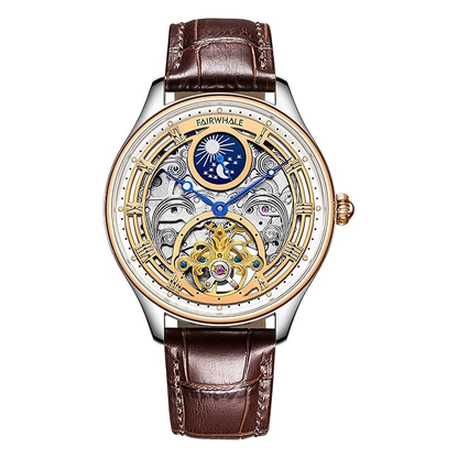 Orologio da polso automatico di lusso meccanico da uomo in acciaio inossidabile impermeabile | J117 
