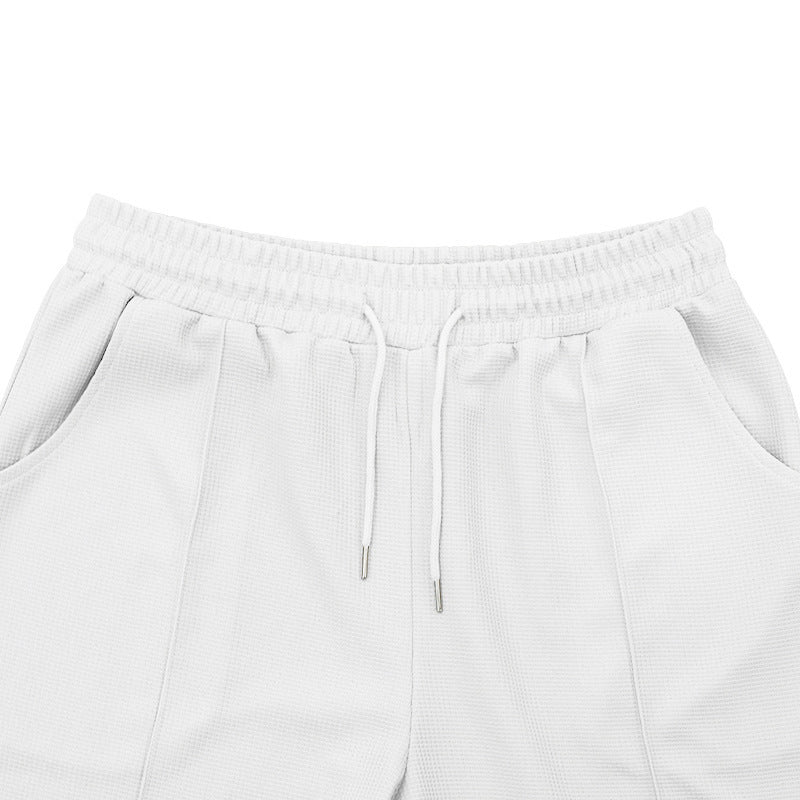 Men's Waffle Texture Lounge Set - 2025 Spring Summer Casual Two-Piece Outfit | CY20