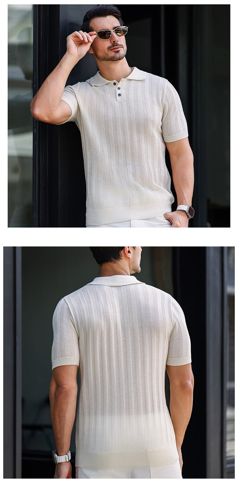 High Quality Summer Men's Knitted Short Sleeve Comfortable & Breathable Polo Shirt | POLO1