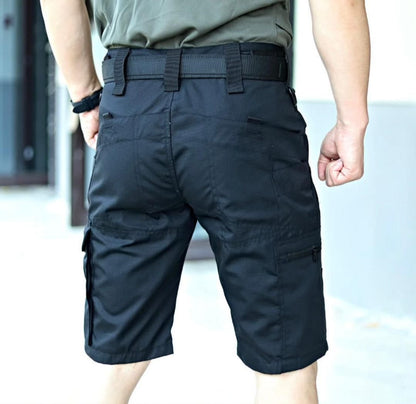Men's Cargo Workwear Shorts With Multi-pocket For Outdoor Running Training Hiking Shorts Waterproof Tactical Pants | RSP01