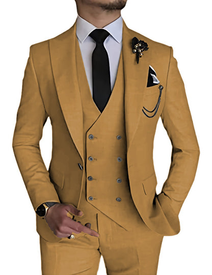 Uomo 3 pezzi vestito su misura matrimonio slim fit business blazer giacca gilet pantaloni smoking | 101