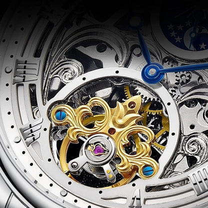Orologio da polso automatico di lusso meccanico da uomo in acciaio inossidabile impermeabile | J117 