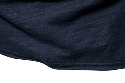 Men’s Deep V-Neck T-Shirt 100% Cotton Plain V-Collar Tee High-Quality Basic T-Shirt | F037