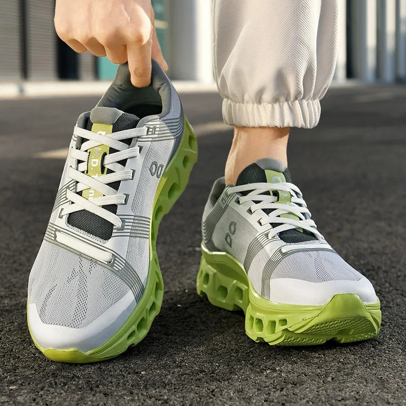 Baskets à lacets haute technologie pour hommes, chaussures de sport respirantes à semelle absorbant les chocs, chaussures de course de haute qualité | 9916 