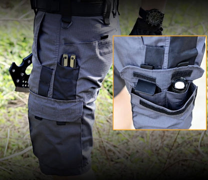 Men's Cargo Workwear Shorts With Multi-pocket For Outdoor Running Training Hiking Shorts Waterproof Tactical Pants | RSP01