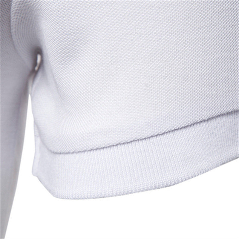 Polo T-shirt slim fit di alta qualità a maniche corte, tinta unita, casual da uomo | PL05 