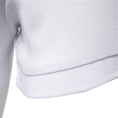 Polo T-shirt slim fit di alta qualità a maniche corte, tinta unita, casual da uomo | PL05 