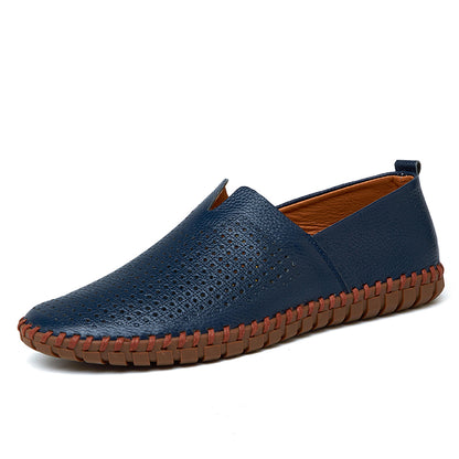 Men’s Genuine Leather Handmade Casual Shoes – Extra Large Sizes 38–50 | Breathable or Solid Upper Options | 955-1