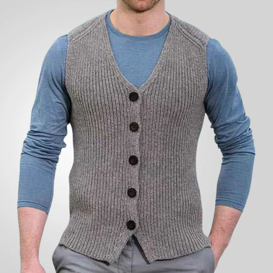 Stylish Men’s Woolen Knit Vest Slim Fit Wool Vest Perfect for Fall & Winter | SY0163