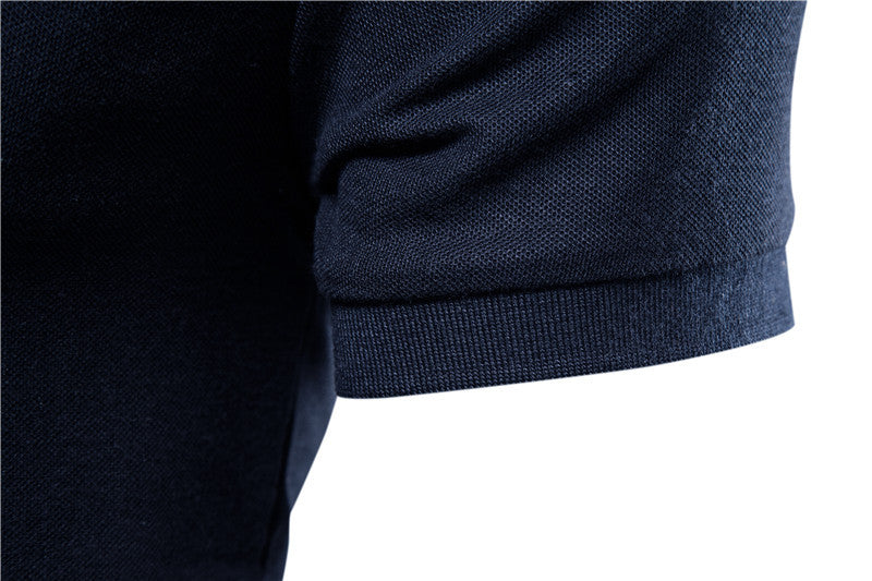 Polo T-shirt slim fit di alta qualità a maniche corte, tinta unita, casual da uomo | PL05 