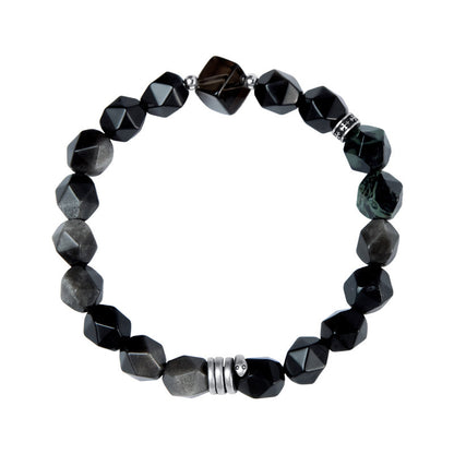 Men’s Serpent Spirit Bracelet Artisan-Crafted Gemstone Beads Bracelet | VB24775-1BBYS