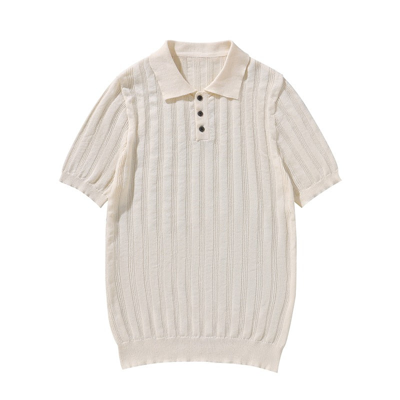 High Quality Summer Men's Knitted Short Sleeve Comfortable & Breathable Polo Shirt | POLO1