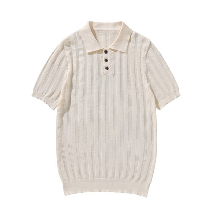 High Quality Summer Men's Knitted Short Sleeve Comfortable & Breathable Polo Shirt | POLO1