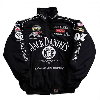 F1 Ferrari Embroidered Racing Suit Jacket Retro Style Motorcycle Riding Jacket for Spring & Autumn | AL776286320703