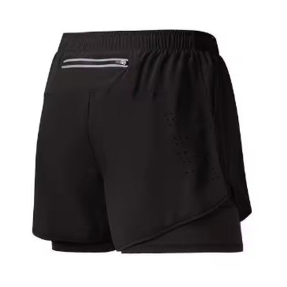 Pantaloncini da corsa da uomo, ad asciugatura rapida, traspiranti, per allenamento attivo | DK22001 
