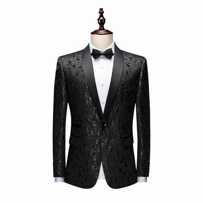 Veste de costume de mariage de luxe pour hommes en jacquard | 666 
