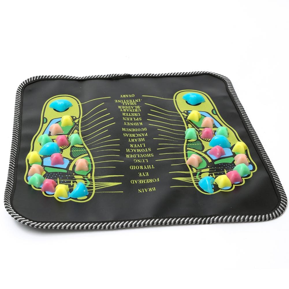 Comodo cuscino massaggiante per riflessologia plantare Walk Stone Square Foot Massager Cushion per rilassare il corpo e il dolore | 3535 