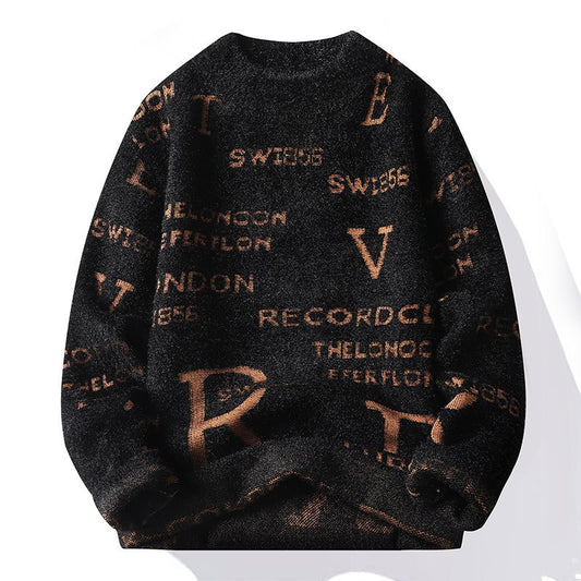 Pulls surdimensionnés pour hommes, pull décontracté en coton | 10928 