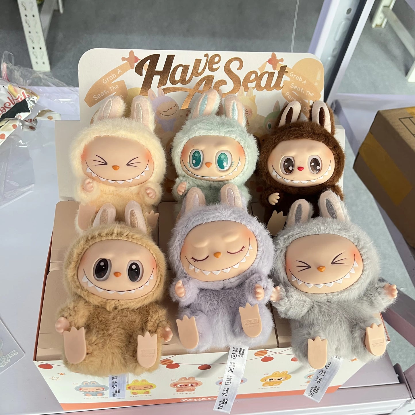 Labubu Style Blind Box Series 2 Sitting Edition | Set of 6 Labubu-Sitting Style