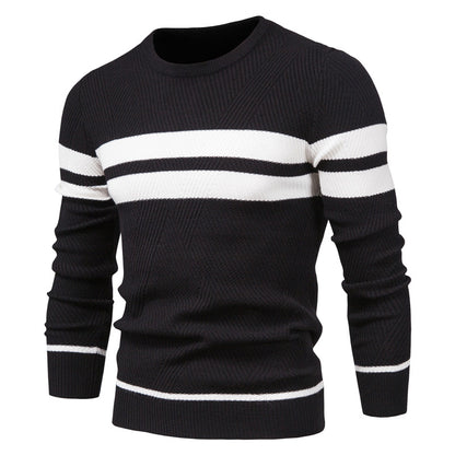 Pull à col rond et manches longues pour homme, coupe ajustée, style décontracté, tendance | 207 