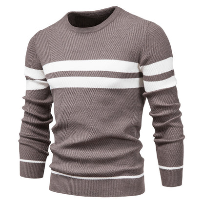 Pull à col rond et manches longues pour homme, coupe ajustée, style décontracté, tendance | 207 