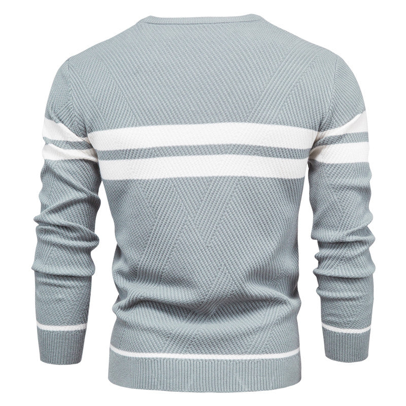 Pull à col rond et manches longues pour homme, coupe ajustée, style décontracté, tendance | 207 