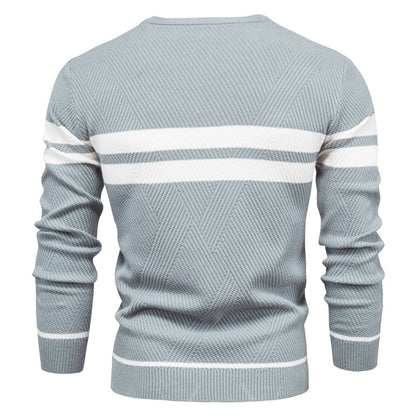Pull à col rond et manches longues pour homme, coupe ajustée, style décontracté, tendance | 207 
