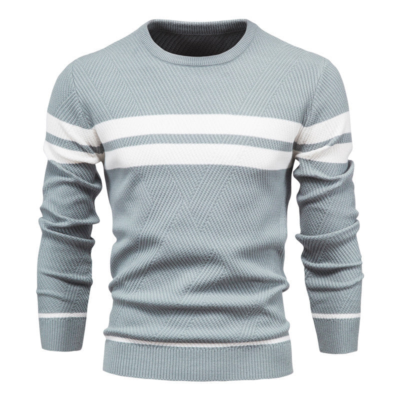 Pull à col rond et manches longues pour homme, coupe ajustée, style décontracté, tendance | 207 
