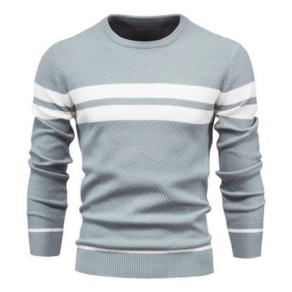 Pull à col rond et manches longues pour homme, coupe ajustée, style décontracté, tendance | 207 