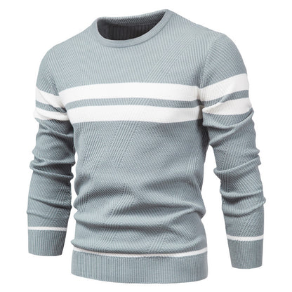 Pull à col rond et manches longues pour homme, coupe ajustée, style décontracté, tendance | 207 